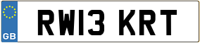 Truck License Plate